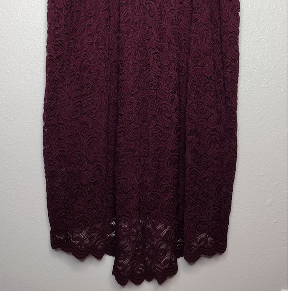 NWT Torrid Burgundy Lace Sleeveless Midi Sundress Sz 3 - Picture 11 of 16
